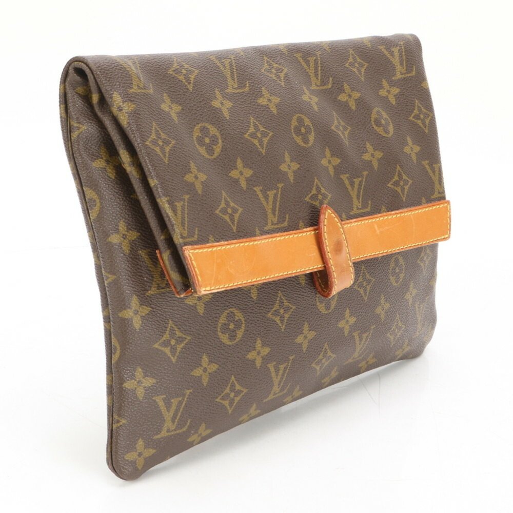 Louis Vuitton Monogram Pochette Priant M51805 Leather Second Bag Clutch Pouch... - Picture 3 of 14